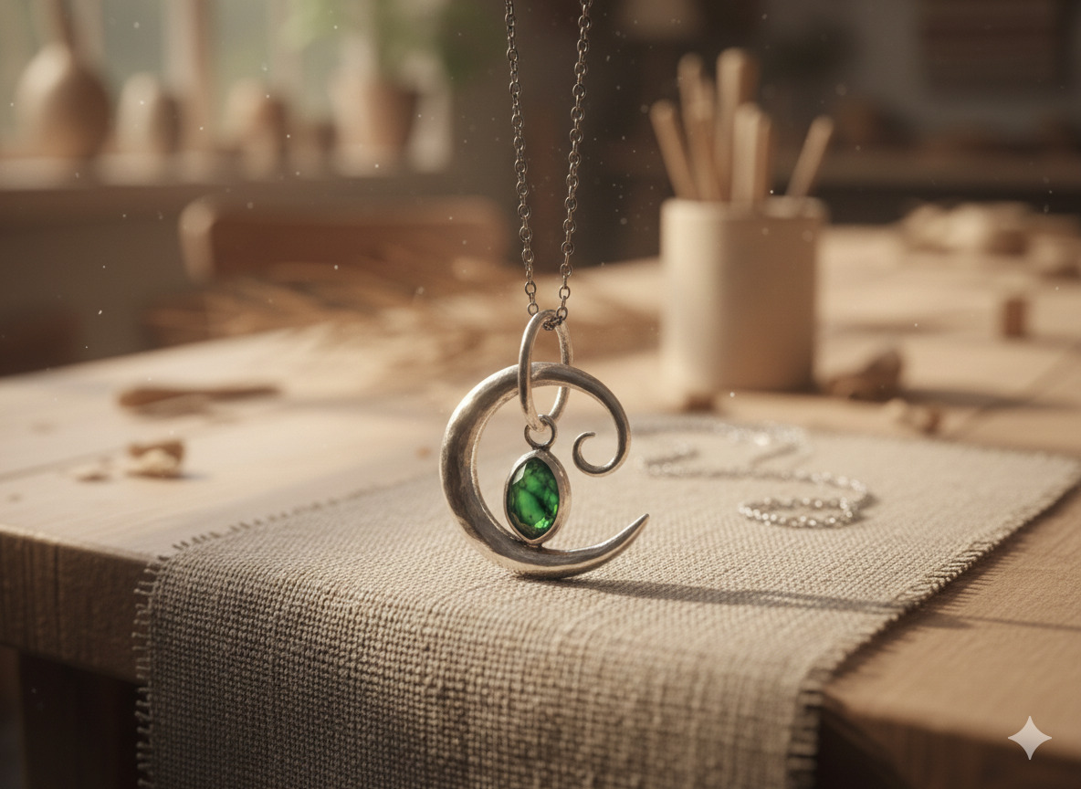 Handmade silver pendant